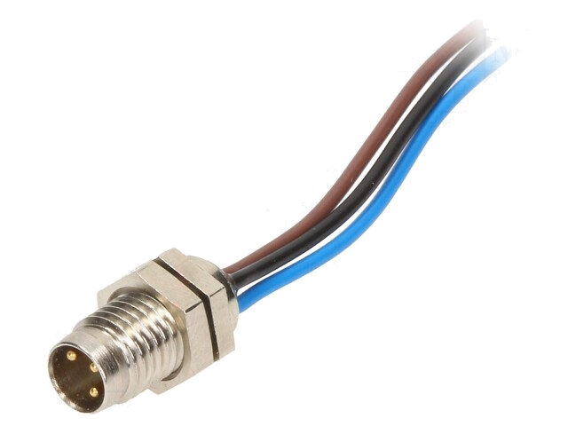 Connector: M8; mannelijk; PIN: 3; met kabels; contact; Nano-Change Connector: M8; mannelijk; PIN: 3; met kabels; contact; Nano-Change